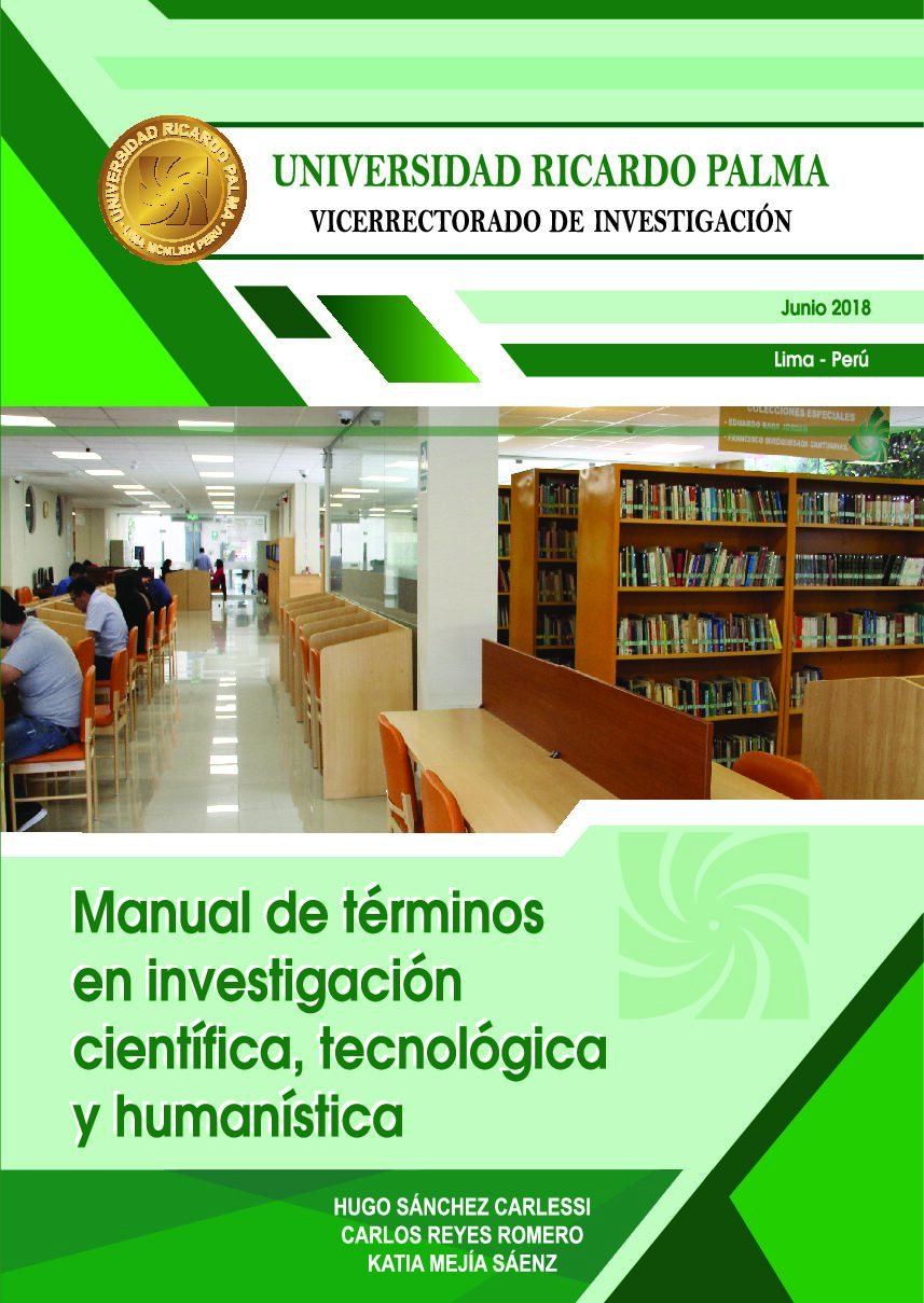 Título: Manual de términos de investigación científica, tecnológica y humanística